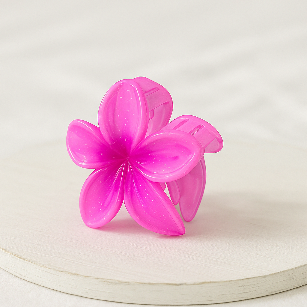 🌺 Pink Blossom Hair Claw