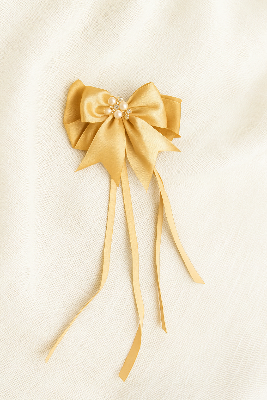 π Golden Grace Bow Clip