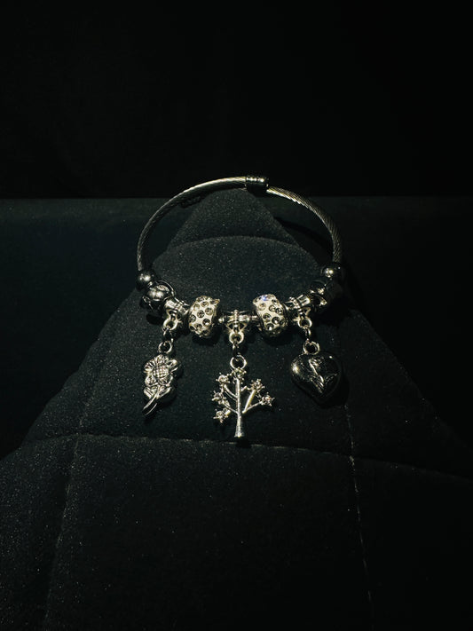 Enchanted Charms Silver Bracelet