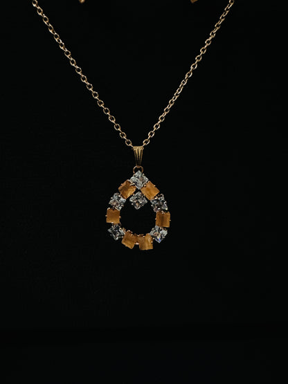 🍑 Peach Blossom Set – Sparkle in Every Detail