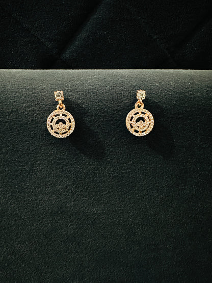 🌟 Regal Orbit – Circular Charm Jewelry Set