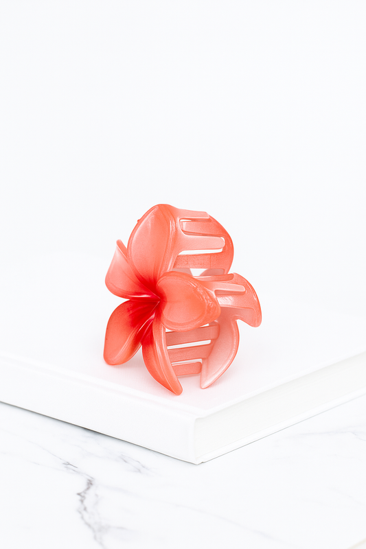 🌺 Coral Kiss Hair Claw