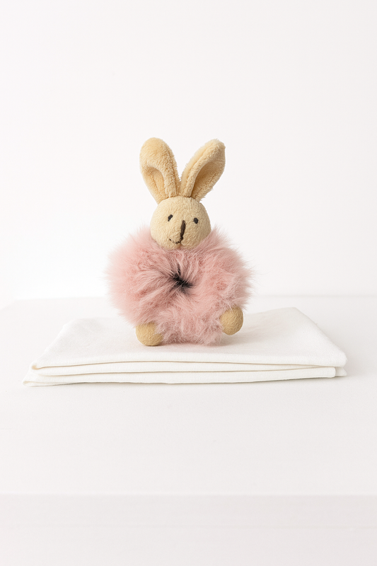 Blush Bunny Scrunchie 🎀